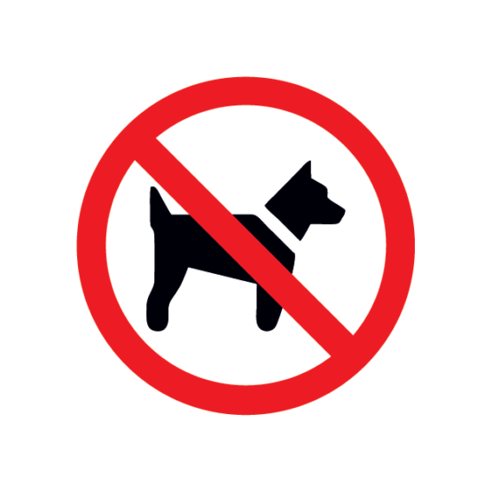 keelumärk koerad keelatud