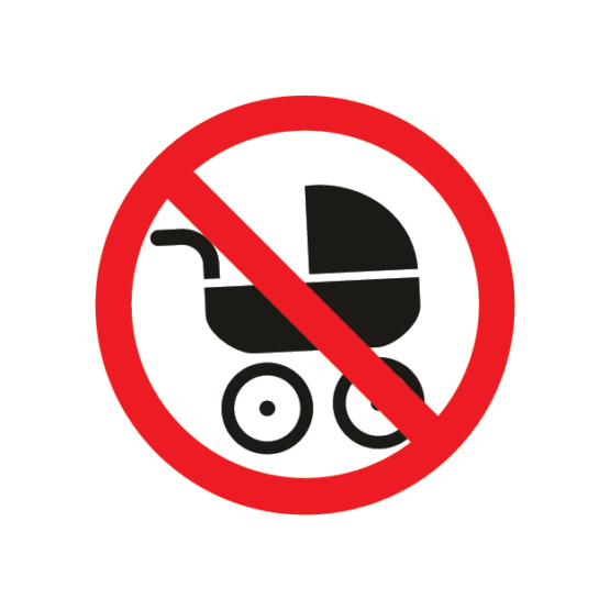 keelumärk lapsevankriga keelatud