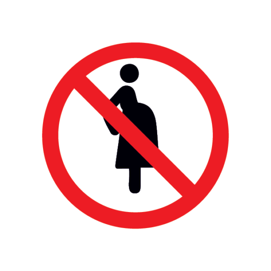 rasedatele keelatud