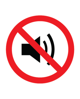 keelumärk müra tegemine keelatud