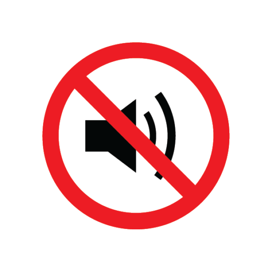 keelumärk müra tegemine keelatud