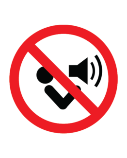 keelumärk müra keelatud